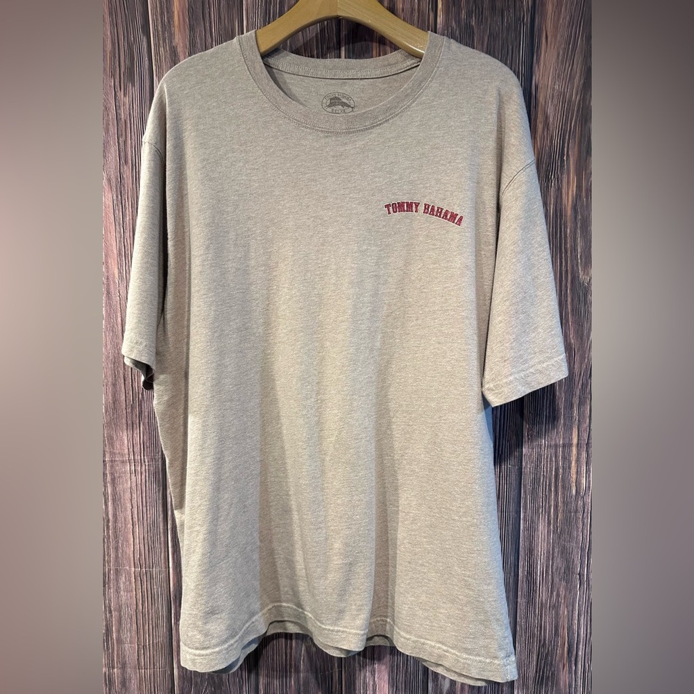 Tommy Bahama Tan Short Sleeve Logo Tee Shirt - Size XL